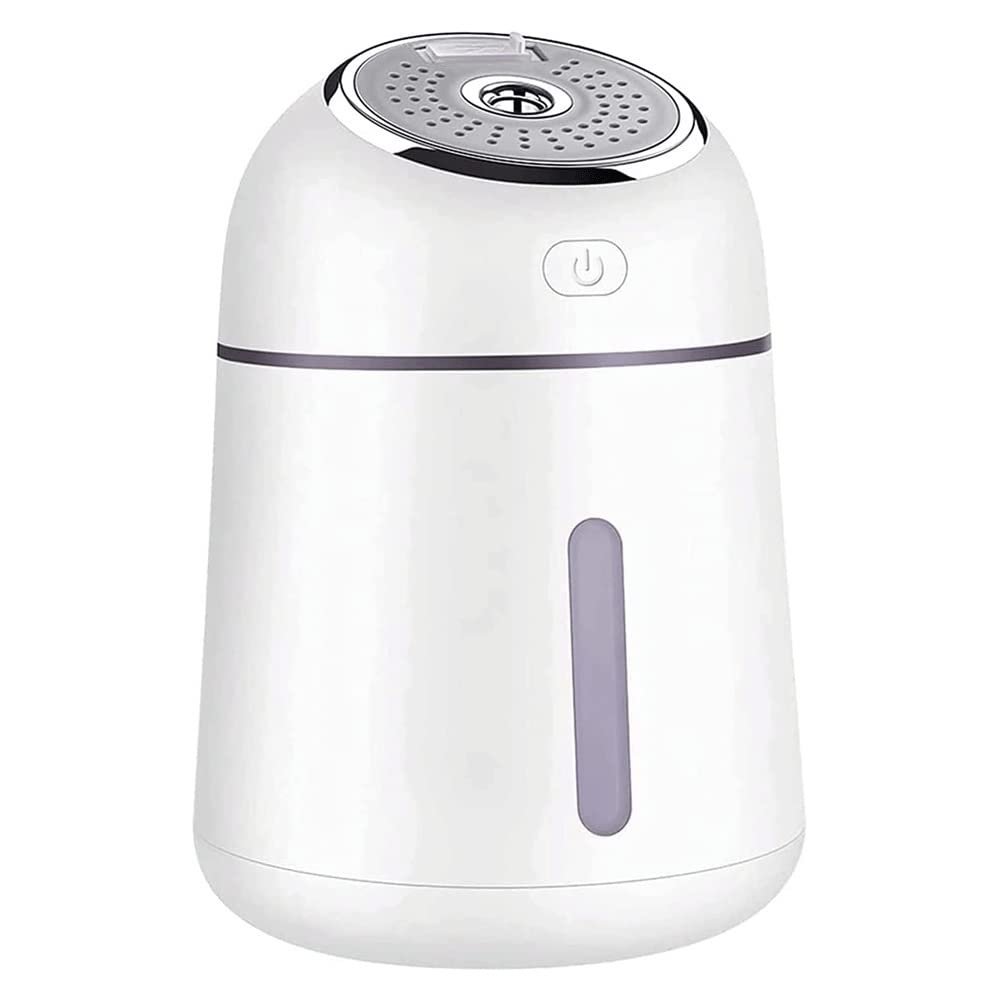 OJOINK Humidifier for Bedroom, Quiet Cool Mist Humidifiers USB Portable Desk Humidifier with Color Light, for Baby, Kids, Home
