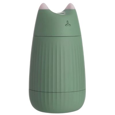 OJOINK Humidifier, 200ml Portable USB Desktop Humidifier, Quiet Humidifiers for Bedroom, Office (Color : Green)