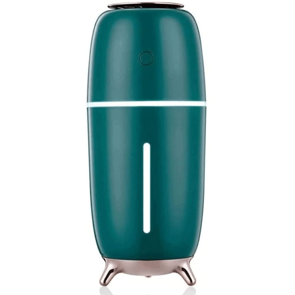 OJOINK Humidifiers for Bedroom, Cool Mist Humidifier, USB Personal Desktop Humidifier with Color Night Light, for Office Home (Color : Green)