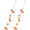 Fall Decor Fall Decor Fall Decor 2pcs Artificial Fruits Garland Realistic Persimmons String for Photography Display Fall Home Farmhouse Hanging Decor Home Decor Home Decor Home Decor view 1