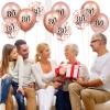 80th Birthday Balloons 18 Pcs Rose Gold Happy 80th Birthday Latex Balloons Confetti Balloons Rose Gold 80th Birthday Party Decorations for Women Men 80th Birthday Anniversary Decor Supplies 12 inch view 3