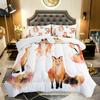 AILONEN Fox Comforter Set - Full Size, Cute Fox Quilt for Teen Girls & Kids, Animal Pattern Printed Superior Kids Bedding Set, Microfiber Fabric, 3 Piece Set (1 Comforter & 2 Pillowcases) view 1