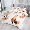 AILONEN Fox Comforter Set - Full Size, Cute Fox Quilt for Teen Girls & Kids, Animal Pattern Printed Superior Kids Bedding Set, Microfiber Fabric, 3 Piece Set (1 Comforter & 2 Pillowcases) view 2