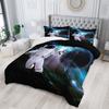 AILONEN Astronaut Comforter Set for Teens Boys Kids Girls, Space Astronaut Bedding Set Full Size,Outer Space Themed Quilted Duvet Bed Set,Planet Quilt,1 Comforter 2 Pillowcases 3 Piece view 2