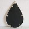 24x36.5cm Metal Frame Teardrop Decorative Mirror, Bathroom Mirror, HD/Explosion-Proof Vanity Mirror, Modern Wall Mirror, Also Can Be Used As Ornaments view 3