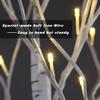 2 Pack 8FT Lighted Birch Tree 132 LED Artificial Tree for Decoration Inside and Outside, Home Patio Wedding Festival Christmas Decor, Warm White view 3