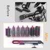 Affogato Wall Mount Holder Compatible with Dyson Airwrap Styler Accessories Acrylic Storage Holder Compatible with Dyson Airwrap Attachments Organizer Rack for Wand Barrels Brushes, Transparent Clear view 4