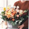 1 Set Spherical Torus Bouquet Holder Candy Cover Case Valentine's Day Supplies Candy Holder Dessert Stand Supply Chocolate Support Lidded Candy Cup Flower Shop Supplies view 3