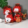 10Pack Christmas Santa Sack Children Xmas Gifts Candy Stocking Bag Exquisite Santa Claus Christmas Candy Bag,A view 2