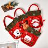 10Pack Christmas Santa Sack Children Xmas Gifts Candy Stocking Bag Exquisite Santa Claus Christmas Candy Bag,A view 3