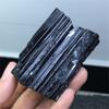 HXSCOO 300g Rough Natural Black Tourmaline Tumbled Raw Gemstone Specimen Irregular Crystal Healing Collection Magnetism Stone (Size : 300-400g) view 1