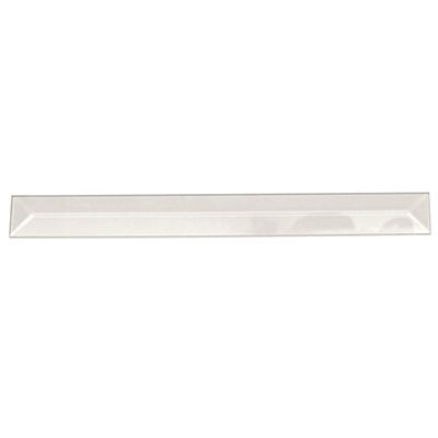 1"x12" Clear Peaked Rectangle Glass Bevel 10Pack