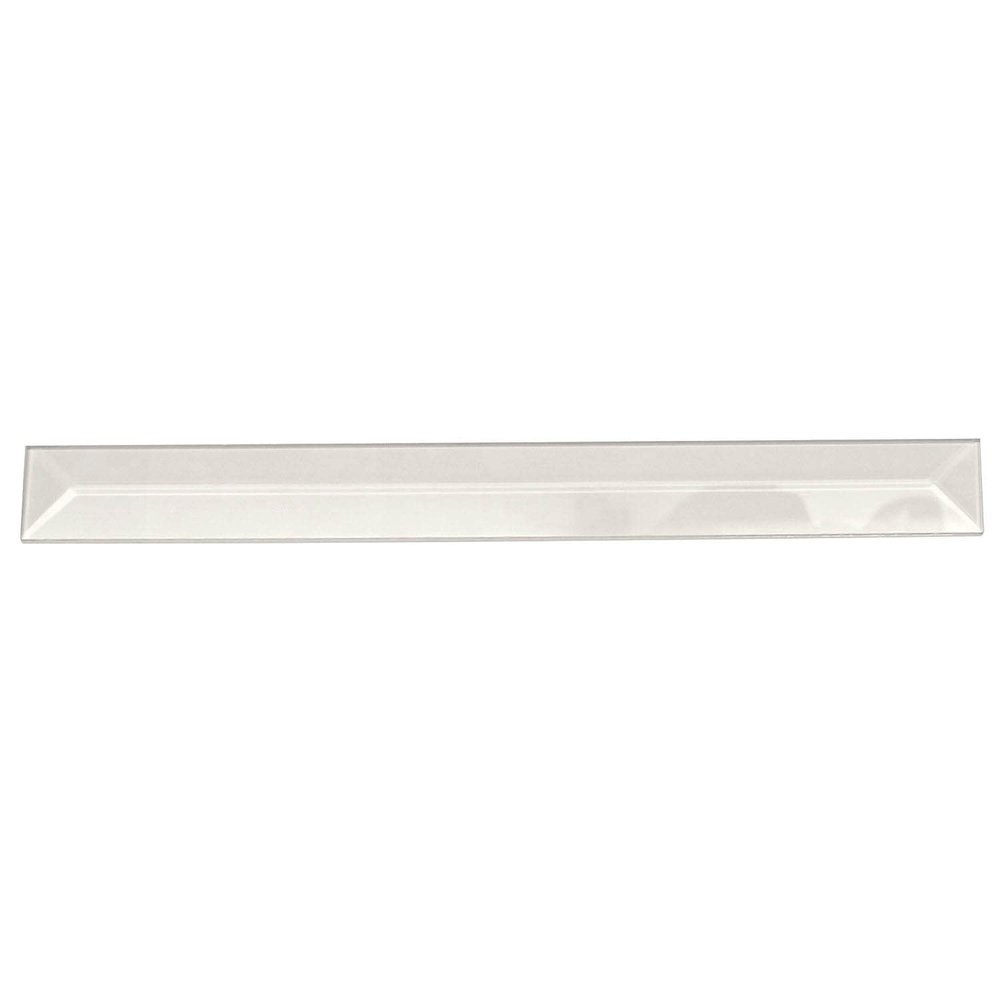 1"x12" Clear Peaked Rectangle Glass Bevel 10Pack