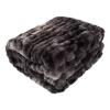 Lavish Home Jacquard Faux Fur Throw 60 x80 Black view 1