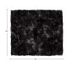 Lavish Home Jacquard Faux Fur Throw 60 x80 Black view 2