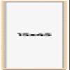 CustomPictureFrames.com 15x45 Frame Natural Wood Picture Frame | 0.75 Inch Moulding Width | Solid Wood | Complete with UV Acrylic Plexiglass, Foam Board Backing & Hanging Hardware view 1