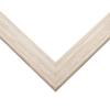 10x25 Frame Barnwood White Solid Wood Picture Frame Width 1.5 Inches | Interior Depth 0.5 Inches | Whitewashed Distressed Frame with UV Acrylic, Foam Board Backing & Hanging Hardware view 2