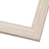 10x25 Frame Barnwood White Solid Wood Picture Frame Width 1.5 Inches | Interior Depth 0.5 Inches | Whitewashed Distressed Frame with UV Acrylic, Foam Board Backing & Hanging Hardware view 4