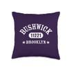 BUSHWICK Brooklyn NY 11221 Athletic Design Throw Pillow view 1