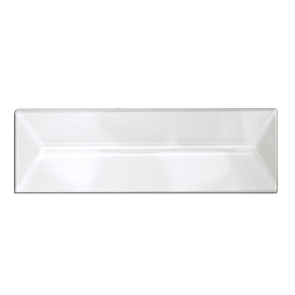 1" X 5" REC.Clear Peaked Glass Bevel 10 PK.