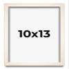 10x13 Frame White Wheat Solid Wood Picture Frame | Moulding Width 0.75 Inches | Interior Depth 0.5 Inches | Light Wood Traditional Photo Frame Complete with UV Acrylic, Foam Backing & Hanging Hardware view 1