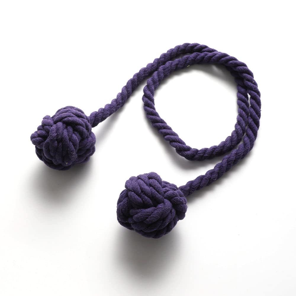 Curtain Holders Double-Ball Curtain Strap Curtain Strap Binding Ball,Purple,2 PCS