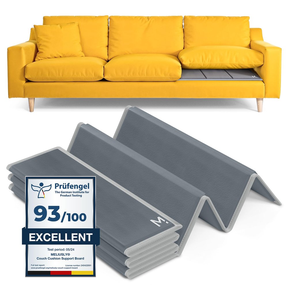 Meliusly Heavy Duty Couch Cushion Support for Sagging Cushions (21x72) Reinforced Plywood Sofa Cushion Support Board for Sagging Seat, Deep Couch Supporter for Under the Cushions, Loveseat Saver