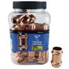 3/4 in. Copper Press x Press Pressure Coupling with Dimple Stop Jar (20-Pack) view 1