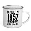 66th Birthday Camper Mug 12oz - Made In 1957 - Turning 66 Year Old Gifts Vintage Dude Grandma Grandpa Party Supplies view 1