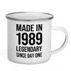 34th Birthday Camper Mug 12oz - Made In 1989 - Turning 34 Year Old Gifts Vintage Dude Grandma Grandpa Party Supplies view 1