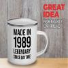 34th Birthday Camper Mug 12oz - Made In 1989 - Turning 34 Year Old Gifts Vintage Dude Grandma Grandpa Party Supplies view 2