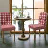 8 Pcs Dining Chair Covers Stretch Spandex Slipcovers Valentine's Day Red Sweetheart Gingham Check Removable Washable Dining Room Seat Cover Cushion Protector for Hotel Banquet Romantic Love Heart view 3