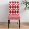 8 Pcs Dining Chair Covers Stretch Spandex Slipcovers Valentine's Day Red Sweetheart Gingham Check Removable Washable Dining Room Seat Cover Cushion Protector for Hotel Banquet Romantic Love Heart view 4