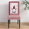 6 Pcs Dining Chair Covers Stretch Spandex Slipcovers Valentine's Day Gnome Red Love Heart Grid Retro Farm Wood Board Removable Washable Dining Room Seat Cover Cushion Protector for Hotel Sweetheart view 4