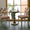 8 Pcs Dining Chair Covers Stretch Spandex Slipcovers Mid Century Semicircle Abstract Removable Washable Dining Room Seat Cover Cushion Protector for Hotel Nordic Style Half Circle Retro Art view 3