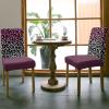 6 Pcs Dining Chair Covers Stretch Spandex Slipcovers Leopard Print Pink Black Gradient Removable Washable Dining Room Seat Cover Cushion Protector for Hotel Banquet Decor Wild Animal Skin Texture view 3