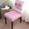 8 Pcs Dining Chair Covers Stretch Spandex Slipcovers Pink Sweetheart Gingham Check Valentine's Day Removable Washable Dining Room Seat Cover Cushion Protector for Hotel Banquet Romantic Love Heart view 2