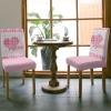 8 Pcs Dining Chair Covers Stretch Spandex Slipcovers Pink Sweetheart Gingham Check Valentine's Day Removable Washable Dining Room Seat Cover Cushion Protector for Hotel Banquet Romantic Love Heart view 3