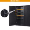 AKVOMBI Blcak Bathroom Cabinet Wall Mounted, Bathroom Wall Cabinet Over Toilet, Hanging Cabinet for Bathroom, Bathroom Medicine Cabinet with 2 Doors and Adjustable Shelves, Wood view 4