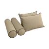 Cover ONLY Model V4 Twin Velvet Contrast Indoor Daybed Cushion Bolster - AD304 view 3
