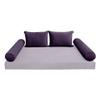 Cover ONLY Model V4 Twin Velvet Same Pipe Indoor Daybed Cushion Bolster - AD339 view 2