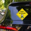 Dreothy 2PCS Baby on Board Sticker for Cars Funny Cartoon Panda Baby On Board Sign Safety Warning Decals Car Styling Waterproof Window Bumper Vinyl Car Stickers (Panda) view 4