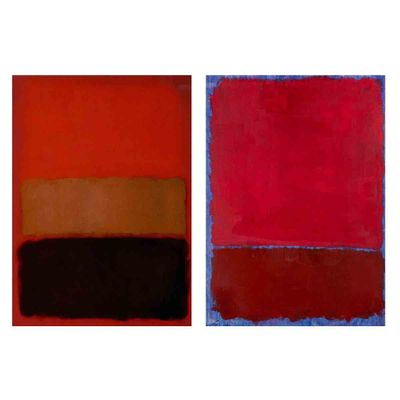 2Pcs Mark Rothko Canvas Painting Posters And Prints Colorful Abstract Giclee Print On Canvas-Famous Paintings Fine Art Poster-Reproduction Wall Decor for Living Room60x84cm24x33inch,Unframed,7