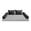 Cover ONLY Model V4 Twin Velvet Same Pipe Indoor Daybed Cushion Bolster - AD350 view 2