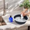 SAMMART 7.5L (1.98 Gallon) Collapsible Tub - Foldable Dish Tub - Portable Washing Basin - Space Saving Plastic Washtub (Grey/Slate Grey (Set of 2)) view 4