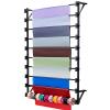 Doorhighpeak Wall Mounted Scarf Display Rack Organizer, Multi-Purpose Stand Holder for Ribbon/Flower Wrapping Paper, Pants Hanger Shawl Shelf Towel Storage Station, for Clothing Store/Family view 1