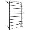 Doorhighpeak Wall Mounted Scarf Display Rack Organizer, Multi-Purpose Stand Holder for Ribbon/Flower Wrapping Paper, Pants Hanger Shawl Shelf Towel Storage Station, for Clothing Store/Family view 2