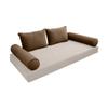 Cover ONLY Model V4 Twin Velvet Same Pipe Indoor Daybed Cushion Bolster - AD308 view 1
