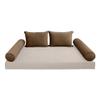 Cover ONLY Model V4 Twin Velvet Same Pipe Indoor Daybed Cushion Bolster - AD308 view 2