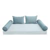Cover ONLY Model V4 Twin Velvet Same Pipe Indoor Daybed Cushion Bolster - AD355 view 2